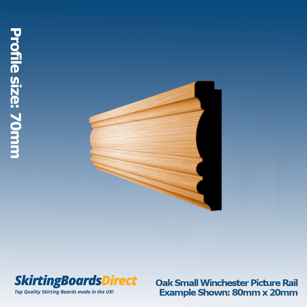 Oak Small Winchester Picture Rail
