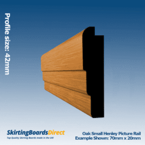 Oak Small Henley Picture Rail