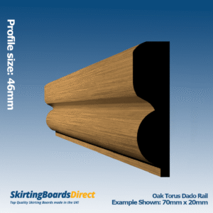 Oak Torus Dado Rail