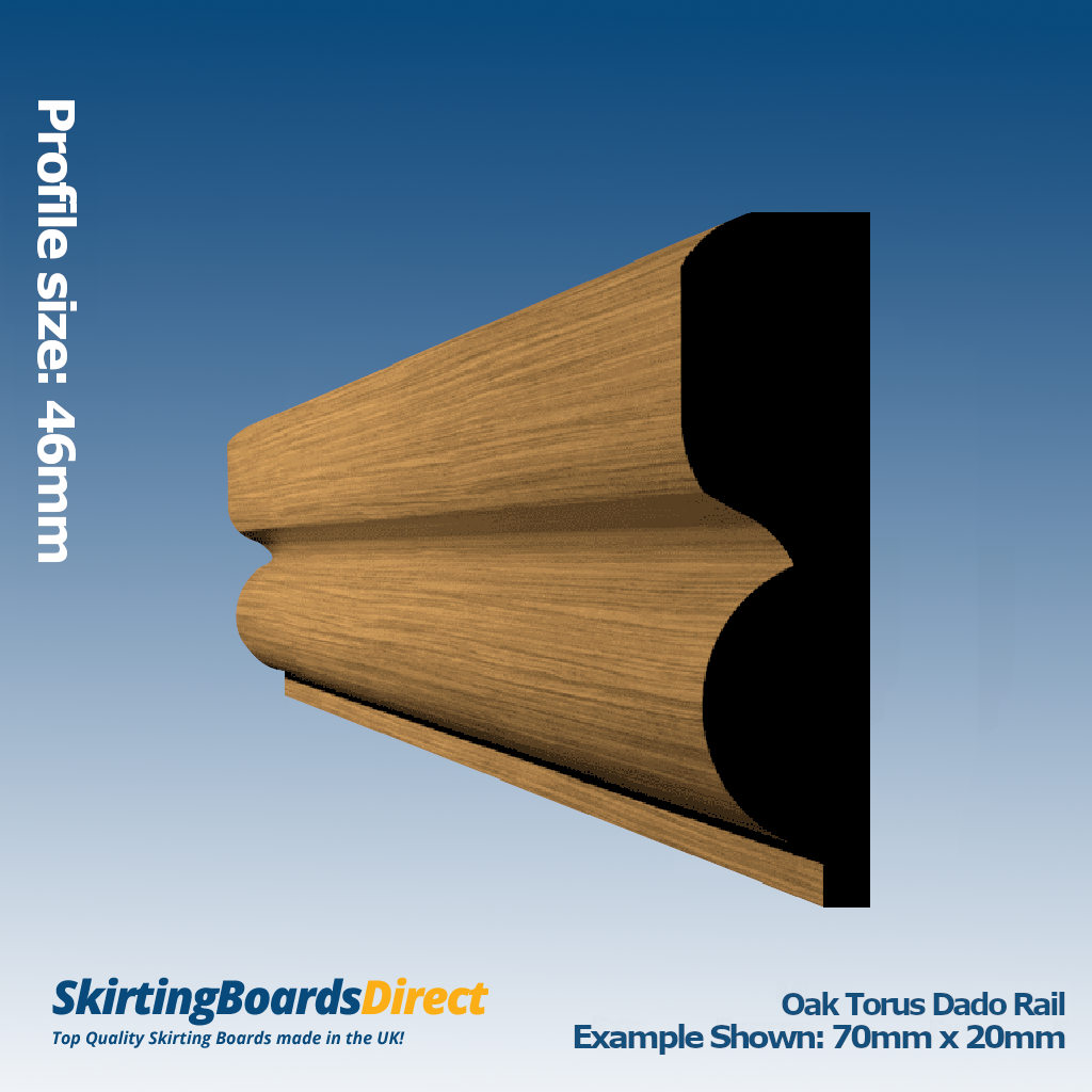 Oak Torus Dado Rail