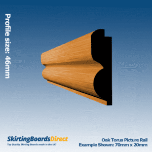 Oak Picture Rails
