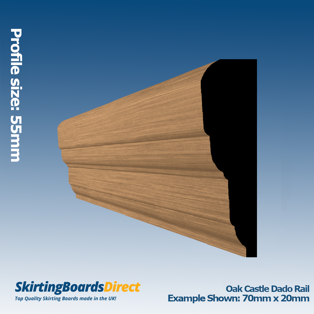 Oak Castle Dado Rail