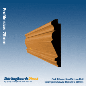Oak Edwardian Picture Rail