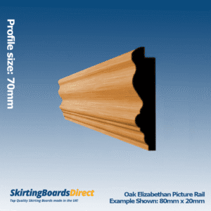 Oak Elizabethan Picture Rail