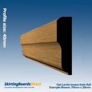 Oak Lambs Tongue Dado Rail