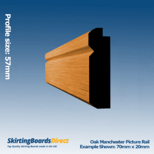 Oak Manchester Picture Rail