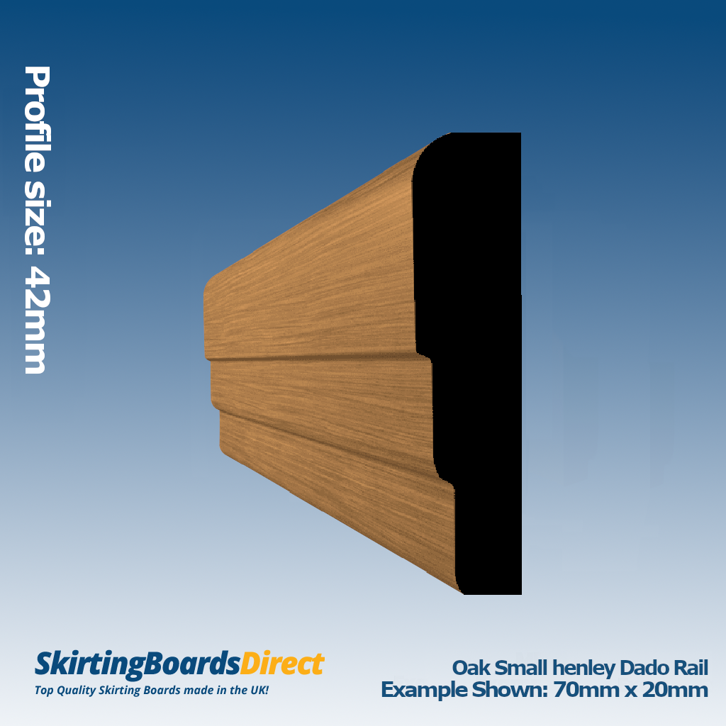 Oak Small Henley Dado Rail