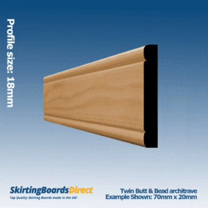 Oak Twin Butt & Bead Architrave