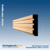 Pine 45 Rebate 3 Dado Rail