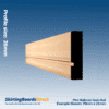 Pine Bullnose Rebate 1 Dado Rail