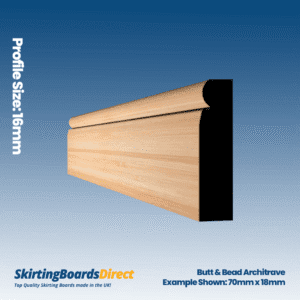 Pine Butt & Bead architrave