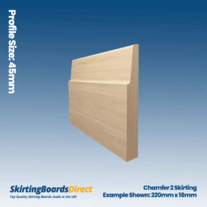 Pine Chamfer 2 Skirting Boards