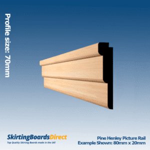 Pine Henley Picture Rail