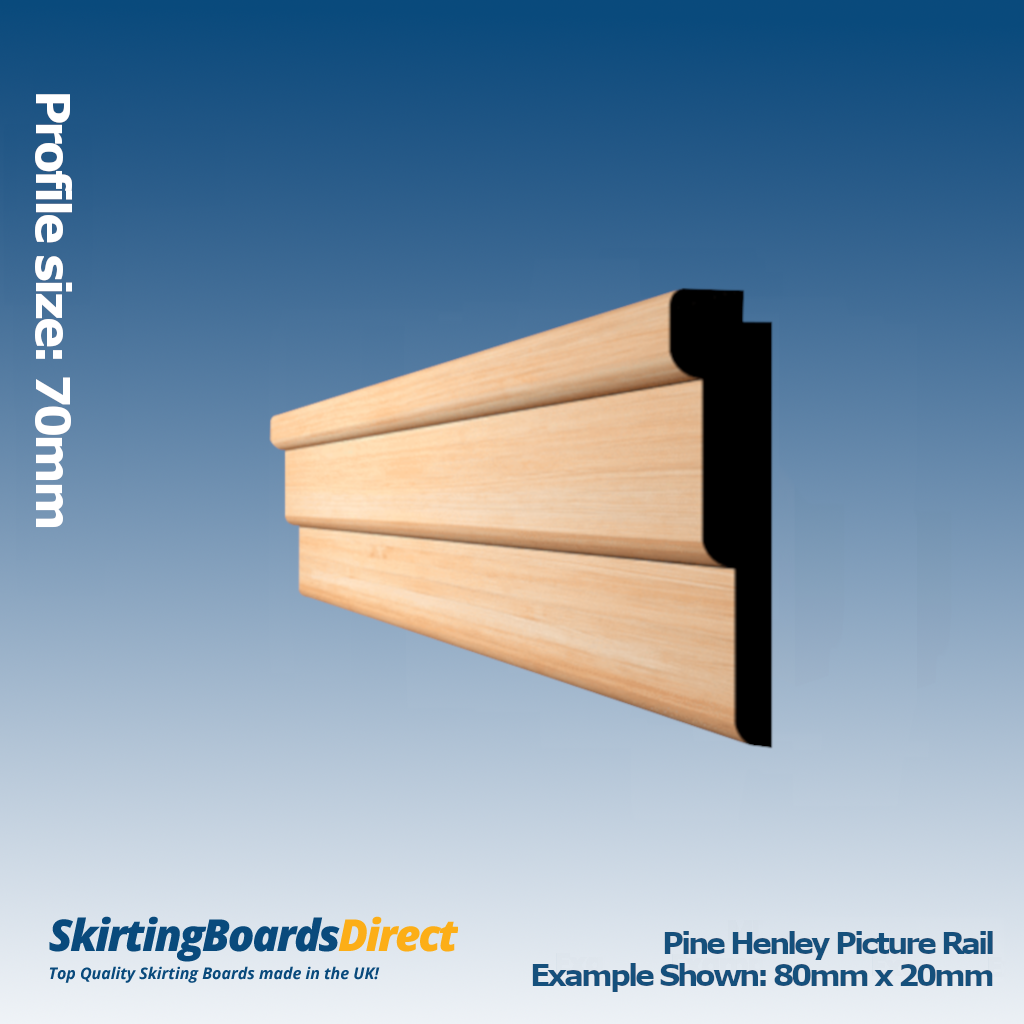 Pine Henley Picture Rail