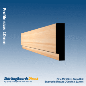 Pine Mini Step Dado Rail
