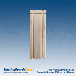 Pine Profile 22 Plinth Block