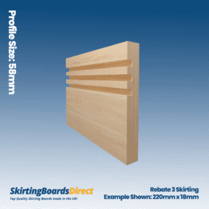 Pine Rebate 3 Skirting Boards