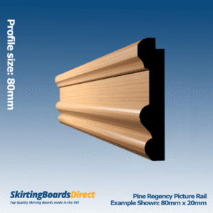 Pine Regency Picture Rail