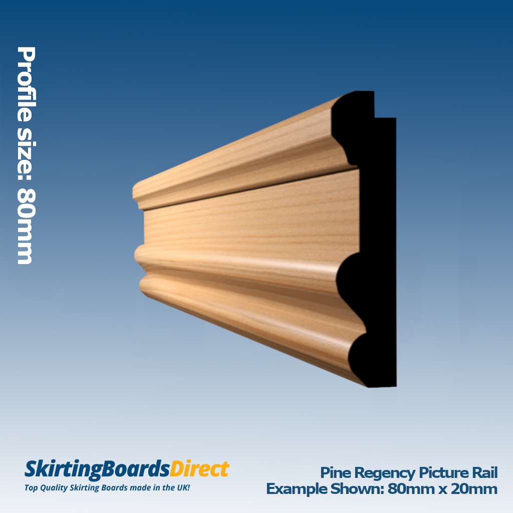 Pine Regency Picture Rail