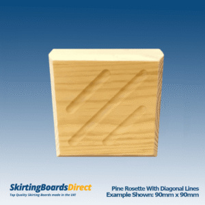 Pine Rosette with Diagonal Lines
