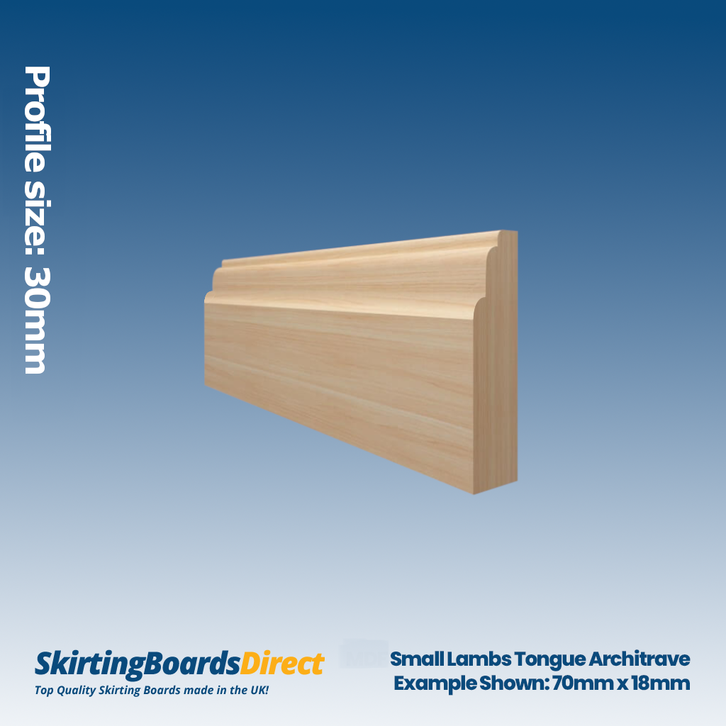 Pine small Lambs Tongue 8945 Panel Moulding
