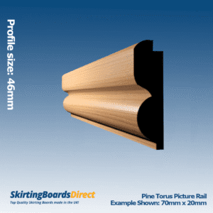 Pine Torus Picture Rail