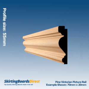 Pine Victorian Picture Rail