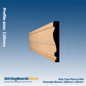 Pine York Picture Rail