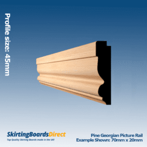 Pine Georgian Picture Rail