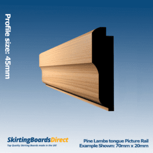 Pine Lambs Tongue Picture Rail