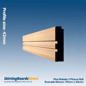 Pine Rebate 2 Picture Rail