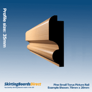 Pine Small Torus Picture Rail
