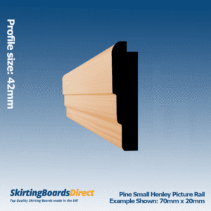 Pine Small Henley Picture Rail