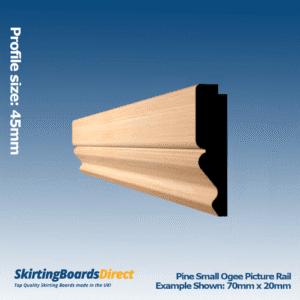 Pine Small Ogee Picture Rail