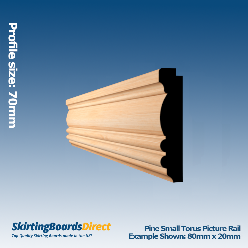 Pine Small Winchester Picture Rail