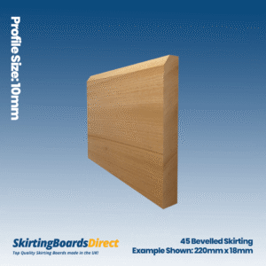 Sapele 45 Bevelled Skirting Boards