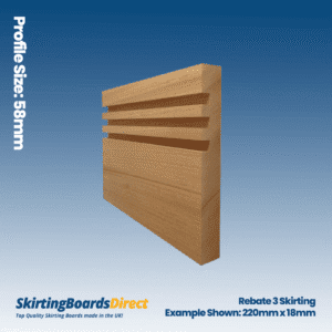 Sapele Rebate 3 Skirting Boards