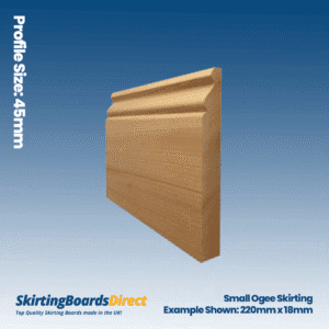 Sapele Small Ogee Skirting Boards