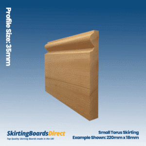 Sapele Small Torus Skirting Boards