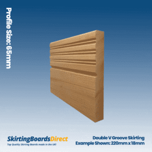 Sapele Double V Groove Skirting Boards