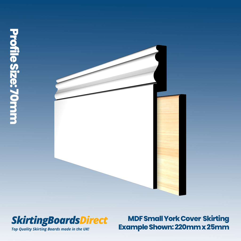 MDF Small York Cover Skirting Boards