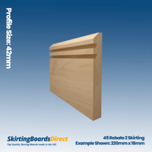 Tulip 45 Rebate 2 Skirting Boards
