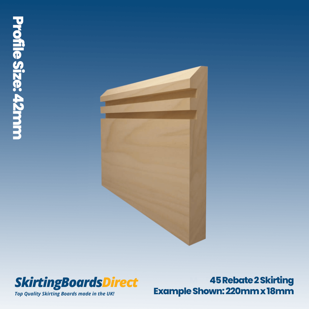 Tulip 45 Rebate 2 Skirting Boards