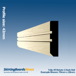 Tulip 45 Rebate 2 Dado Rail