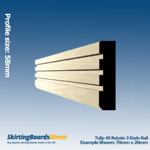 Tulip 45 Rebate 3 Dado Rail