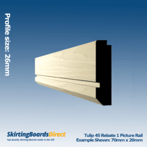 Tulip 45 Rebate 1 Picture Rail