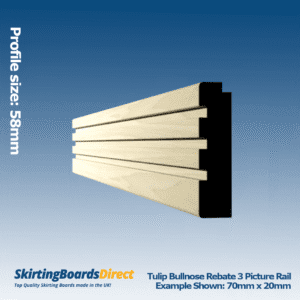 Tulip Bullnose Rebate 3 Picture Rail