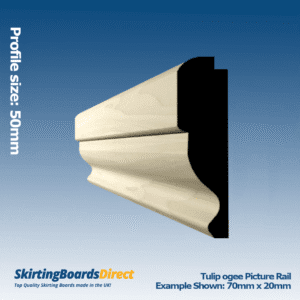 Tulip Ogee Picture Rail