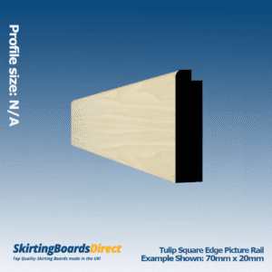 Tulip Square Edge Picture Rail