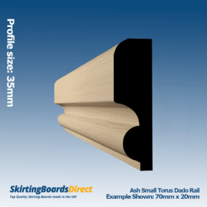 Ash Small Torus Dado Rail